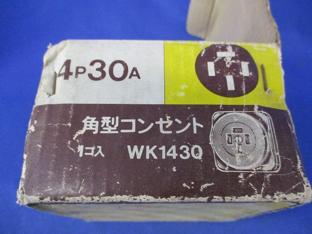 接地4P30A角型コンセント National WK1430