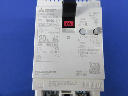 漏電遮断器2P2E20A NV50-KC