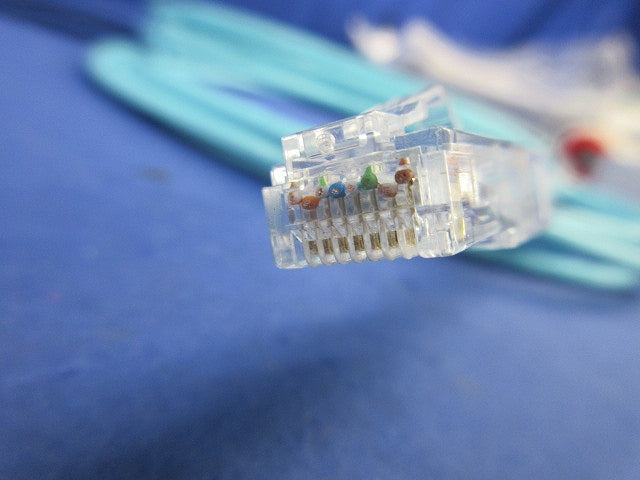 モジュラープラグ付LANケーブル(CAT6A)(長さ3m)(水色)(2巻入) CAT6A