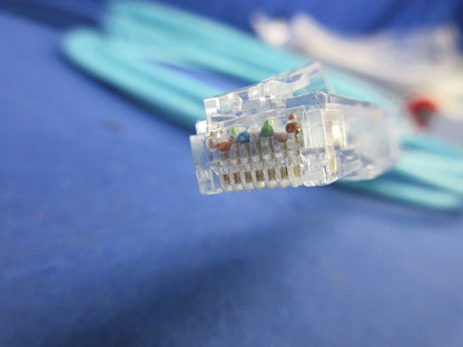 モジュラープラグ付LANケーブル(CAT6A)(長さ3m)(水色)(2巻入) CAT6A