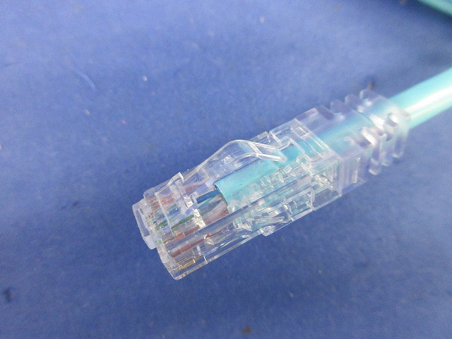 モジュラープラグ付LANケーブル(CAT6A)(長さ3m)(水色)(2巻入) CAT6A