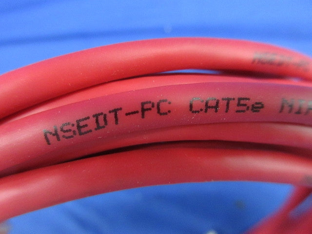 LANケーブル(5m)Cat5e(モジュラープラグ付)(赤) NSEDT-PC