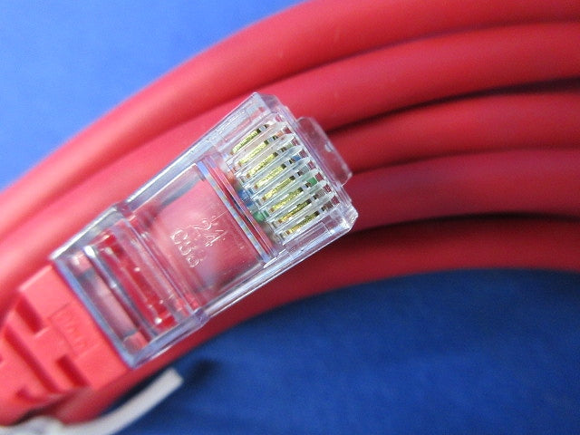 LANケーブル(5m)Cat5e(モジュラープラグ付)(赤) NSEDT-PC
