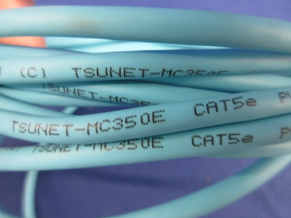 LANケーブル5m入 CAT5e(モジュラープラグ付)(薄水色) TSUNET-MC350E