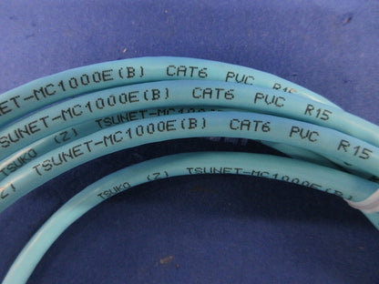 LANケーブル(CAT6)3m(モジュラープラグ付)(薄水色) TSUNET-MC1000E(B)
