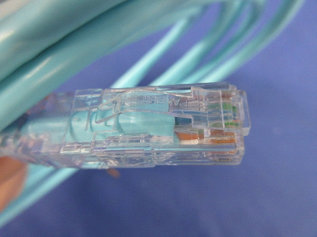 LANケーブル(CAT6)3m(モジュラープラグ付)(薄水色) TSUNET-MC1000E(B)