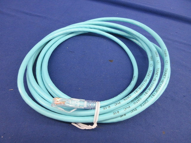 LANケーブル(CAT6)3m(モジュラープラグ付)(薄水色) TSUNET-MC1000E(B)