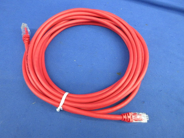 LANケーブ(5m)Cat5e(モジュラープラグ付)(赤) NSEDT-PC