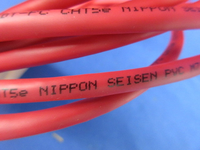 LANケーブ(5m)Cat5e(モジュラープラグ付)(赤) NSEDT-PC