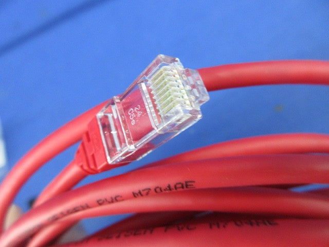 LANケーブ(5m)Cat5e(モジュラープラグ付)(赤) NSEDT-PC