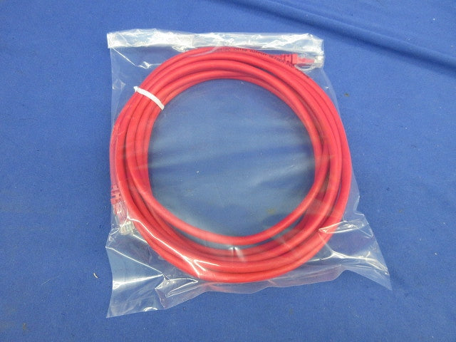 LANケーブ(5m)Cat5e(モジュラープラグ付)(赤) NSEDT-PC
