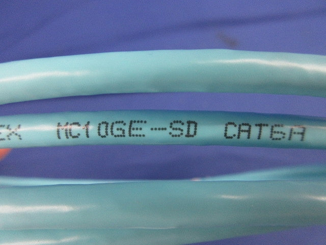 モジュラープラグ付LANケーブル(CAT6A)(長さ3m)(薄水色) CAT6A