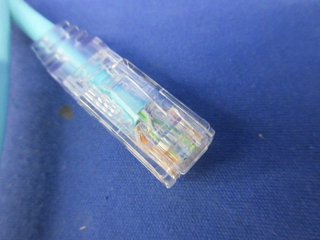 モジュラープラグ付LANケーブル(CAT6A)(長さ3m)(薄水色) CAT6A