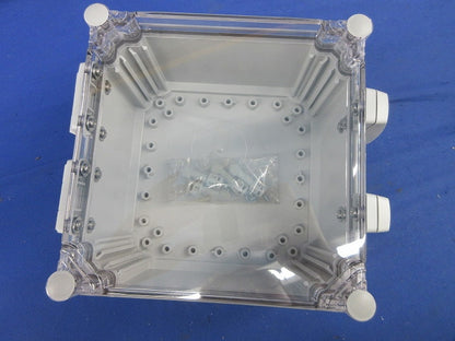 防水・防塵ポリカーボネート開閉式ボックス WPCP202013T