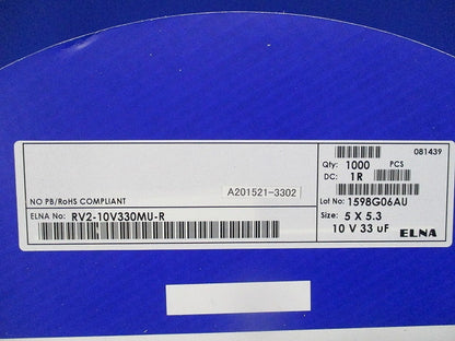 Chip Aluminiu Cap 1000個入 RV2-10V330MU-R