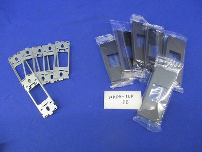 NKシリーズ 機器用プレート 1口(はさみ金具付)(6セット入) NKPN-1UP-SB+BS-1PH