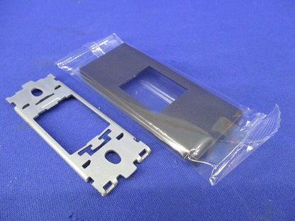 NKシリーズ 機器用プレート 1口(はさみ金具付)(6セット入) NKPN-1UP-SB+BS-1PH