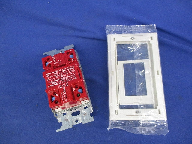 壁用埋込感熱センサスイッチ・プレート・アダプタチップセット(ピュアホワイト) JEC-BN-PAS-3他
