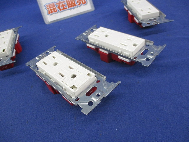 埋込接地コンセントセット(混在4個入)(ピュアホワイト) JEC-BN-55G他