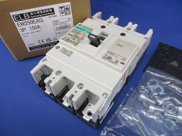漏電遮断器 3P150A AC100-230-440V 30ｍA EW250EAG3P150A