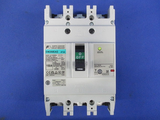 漏電遮断器 3P150A AC100-230-440V 30ｍA EW250EAG3P150A