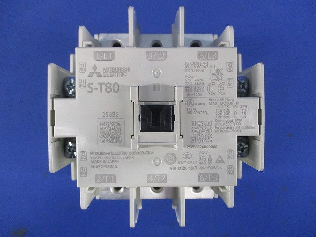 非可逆式電磁接触器 AC200V S-T80