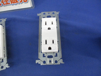 埋込アースターミナル付ダブルコンセントセット(混在4個入) WTL1532W他
