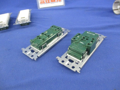 埋込アースターミナル付ダブルコンセントセット(混在4個入) WTL1532W他