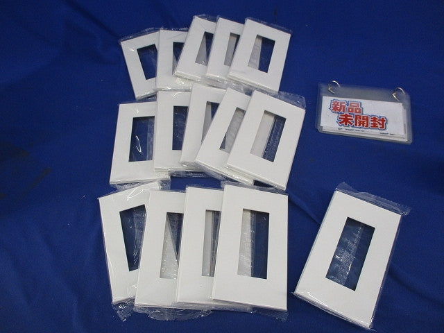 Jワイドスリムスクエアスイッチプレート 1連用(15枚入)(ピュアホワイト) QWD-3
