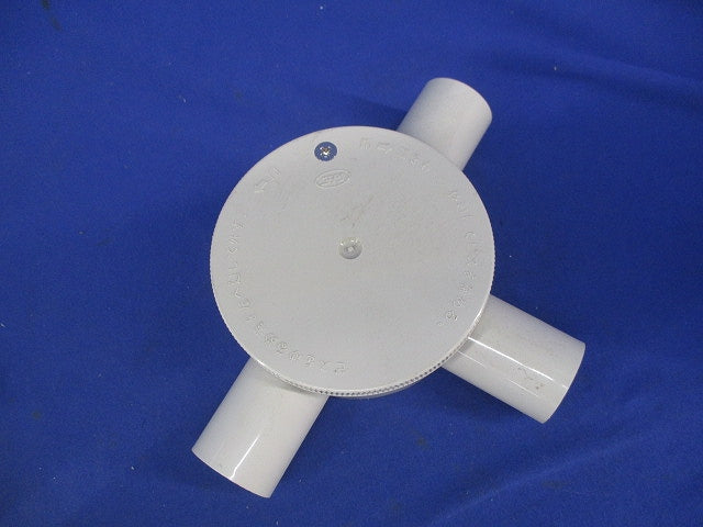 露出用丸形ボックス3方出(3個入)(アイボリー) R223JHW
