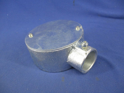 ねじなしTC丸型露出ボックス(1方出)(亜鉛) 22