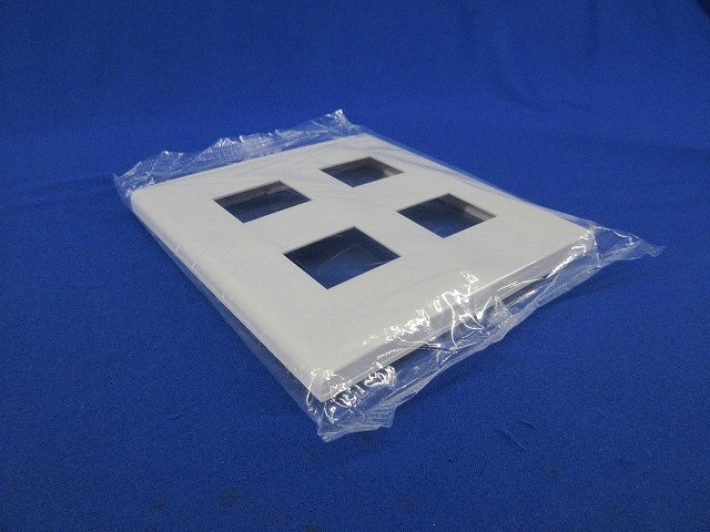 コンセントプレート4コ用(4個入)(ホワイト)(新品未開封) WTF8004