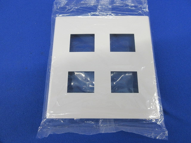 コンセントプレート4コ用(4個入)(ホワイト)(新品未開封) WTF8004