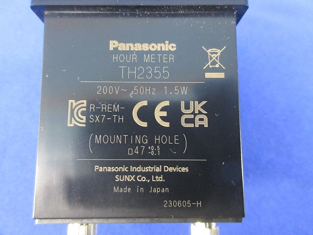アワーメーター 200V TH2355