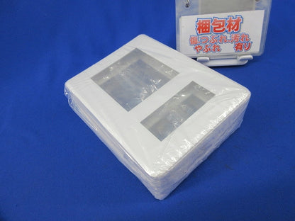 プレート 2連接穴+3個用(6枚入)ニューホワイト 型番不明