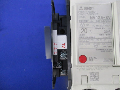 漏電遮断器3P3E20A NV125-SV