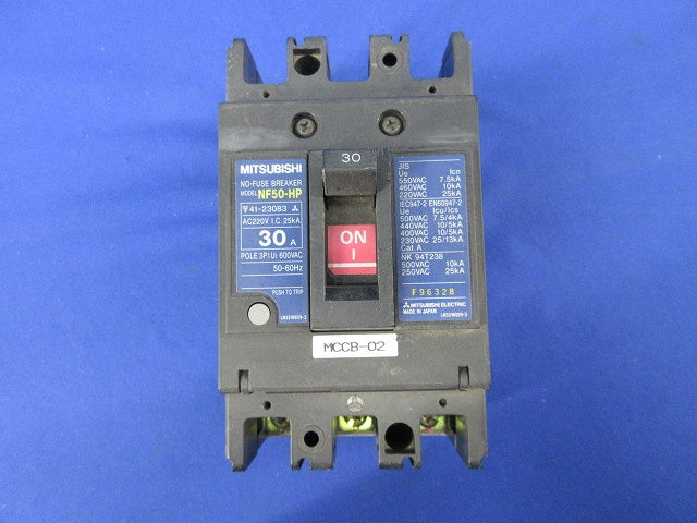 ノーヒューズ遮断器 WSシリーズ 高遮断容量形 NF50-HP 3P 30A(ジャンク品) NF50-HP
