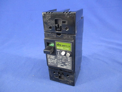 漏電ブレーカ2P2E60A(ジャンク品) GE62C