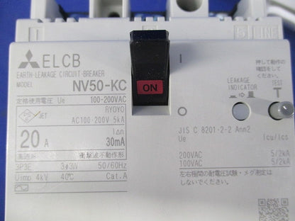 漏電遮断器3P3E20A NV50-KC
