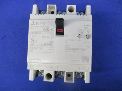 漏電遮断器3P3E20A NV50-KC