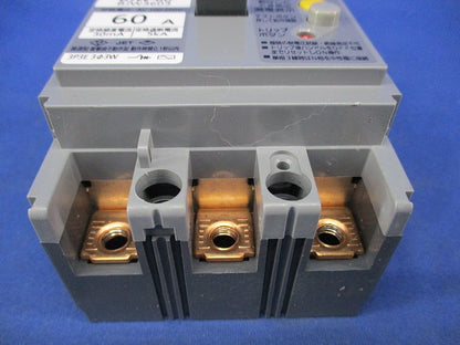漏電ブレーカ3P3E60A BJW-60 BJW3603
