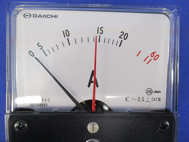 角形指示計器 交流電圧計 20/60A PSK-80C