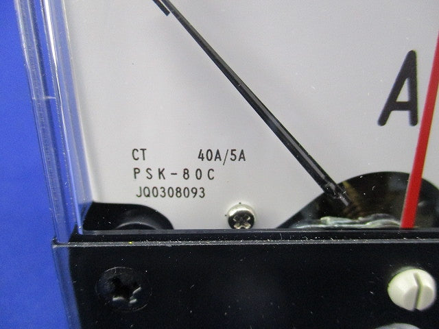 角形指示計器 交流電圧計 40A/5A PSK-80C