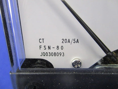 交流電流計 20A/5A FSN-80