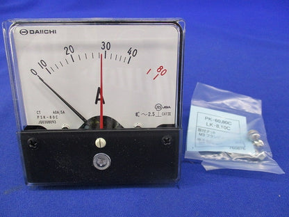 角形指示計器 交流電圧計 40A/5A PSK-80C
