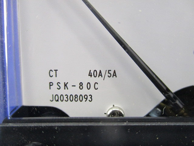 角形指示計器 交流電圧計 40A/5A PSK-80C