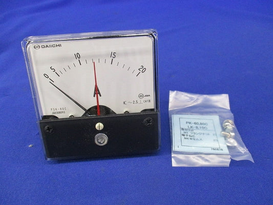 角形指示計器 交流電圧計 PSK-80C