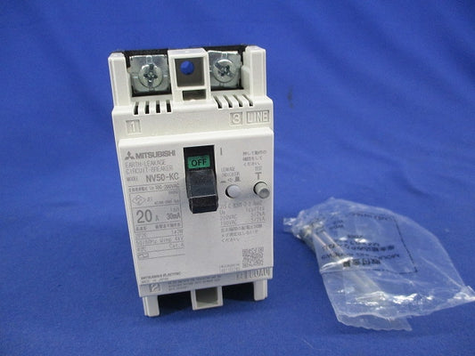 漏電遮断器2P2E20A NV50-KC