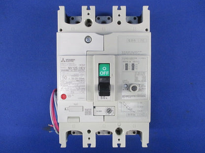 漏電アラーム遮断器 3P50A 200/440VAC 単3中性線欠相保護付 NV125-HEV3P50A