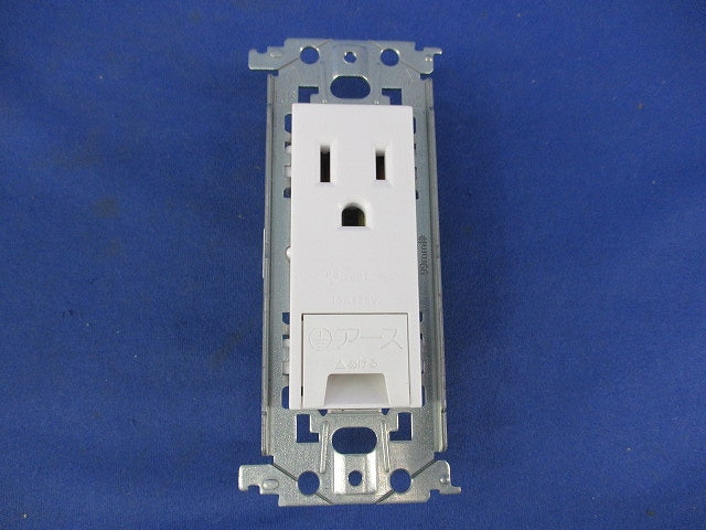 埋込アースターミナル付接地コンセント(金属枠付)(マットホワイト) WTL11313MW